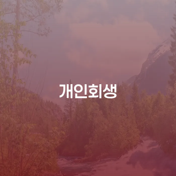빚탕감 개인회생으로 방법 지식이