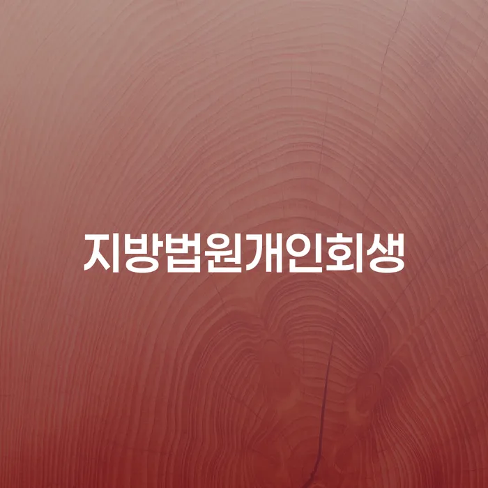 신용회복 개인회생으로 해결방법 있다면