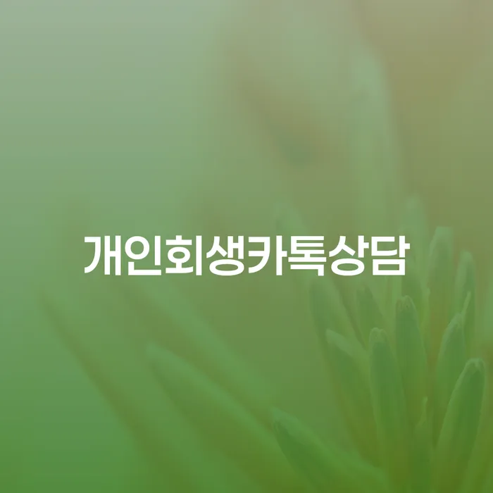 개인파산법무사 신용회복 잘하는 방법은