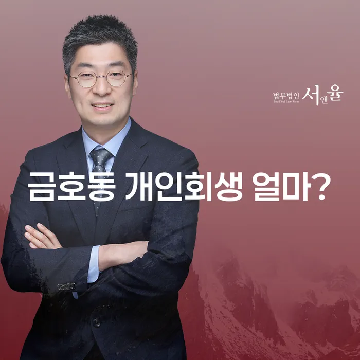 금호동 개인회생 얼마?