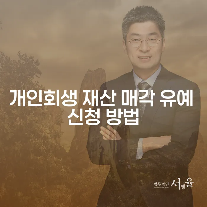 개인회생 재산 매각 유예 신청 방법은 어떻게 하나요?