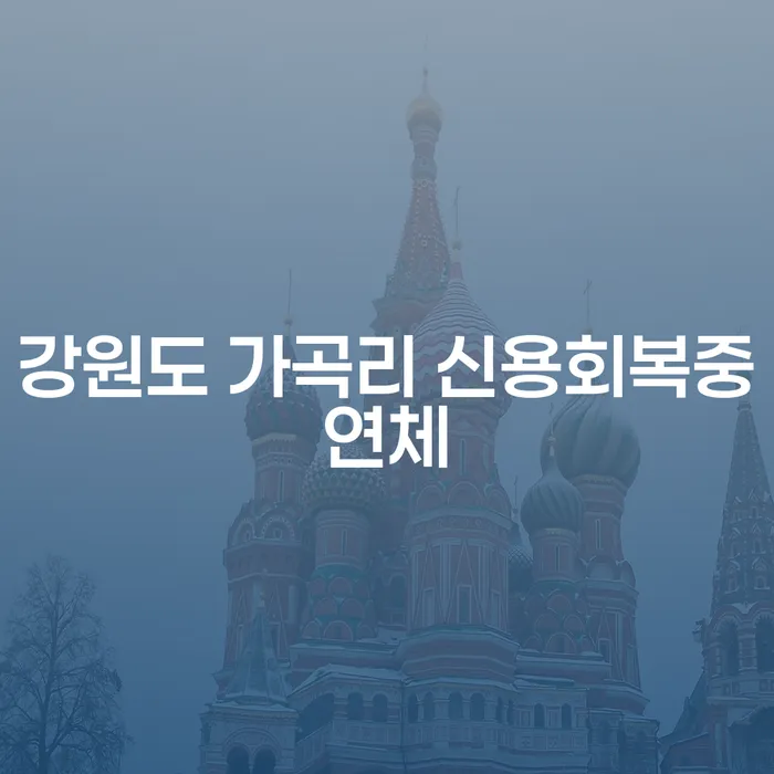 강원도 가곡리에서의 신용회복, 개인회생과 개인파산 신청의 올바른 길은?